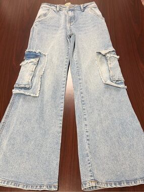Women’s Light Blue Distressed Denim Jeans
